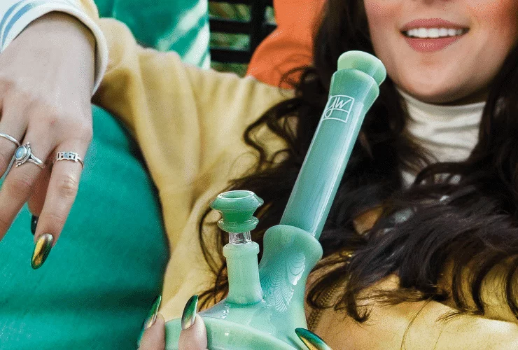 green jane west glass bong for cannabis