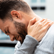 man needs natural neck pain relief from mushroom md