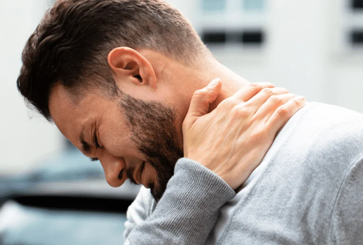man needs natural neck pain relief from mushroom md